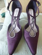 Escarpins femme  salomé " STRABOSKI " Pointure 36  violet  talons 6 cm