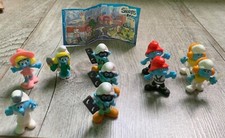 figurine kinder surprise les Schtroumpfs série 2018 lot 10 smurfs vintage figure