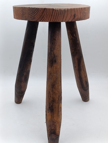 Tabouret bois tripode - , rustique