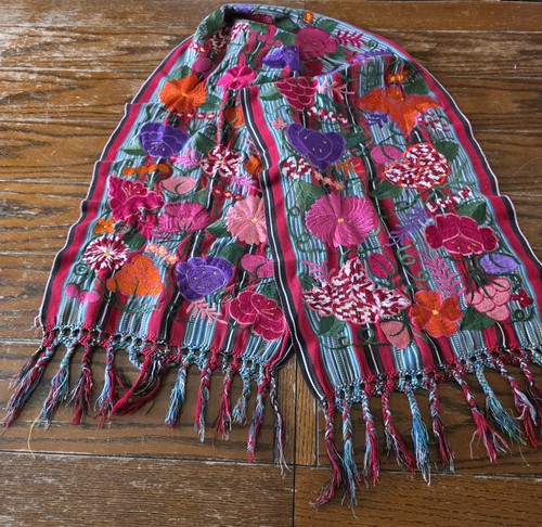 Vintage embroidered table - vintage,