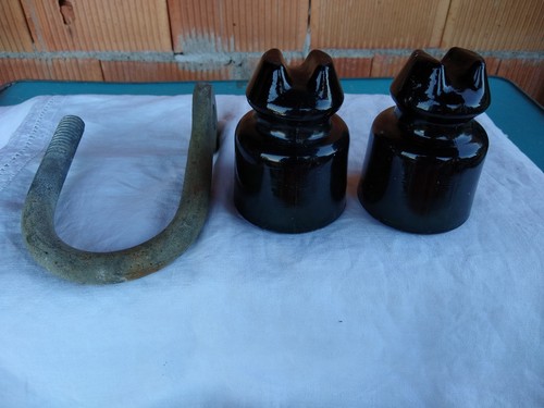 Lot anciens isolateurs en - anciens,
