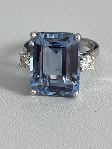 7794 bague gris topaze - bague,