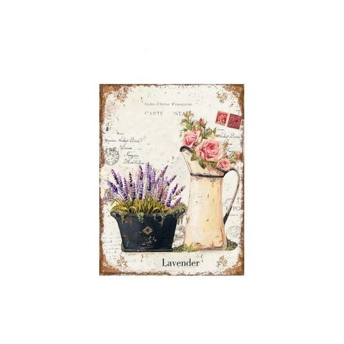 Tableau cadre métal fleur