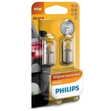 Philips R5W Vision Clignotants-Ampoules interieures 5W 12V 12821B2 BA15s Twin