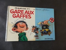 FRANQUIN GASTON LAGAFFE DOS ROND N°1 DEMI FORMAT GARE AUX GAFFES 1966