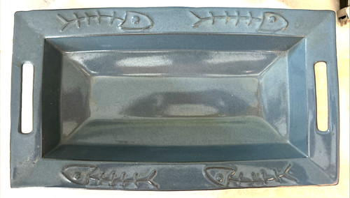 Signed art pottery deltis - signed,