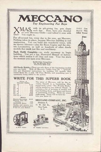 Eiffel tower meccano toy - tower,