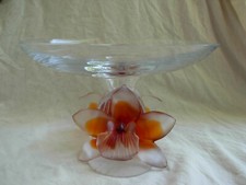 VINTAGE FRENCH CRYSTAL ROYAL DE CHAMPAGNE TABLE CENTER PIECE,ORCHID,  20th.