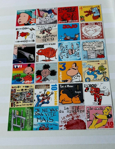 Philatélie planche 24 - bd-,