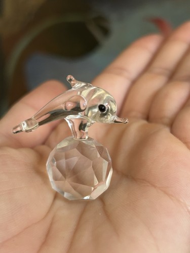Figurine dauphin verre - figurine,