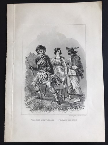 Gravure xix signée - è,