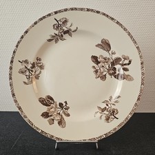 Plat Rond Terre De Fer Sepia