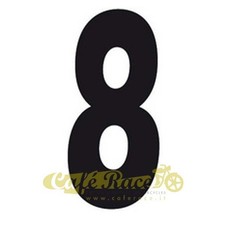 Numéro 8 Noir Tableau Porte-Nombre Carénage cafe racer Traqueur scrambler