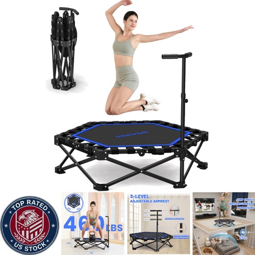 Quiet safe trampoline - safe, 42''