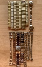 Swatch Lot de 15 Bracelets en Acier Inoxydable dont Extensibles & Dorés Neuf