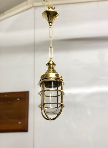 Lustre ancien laiton marin - ancien, en