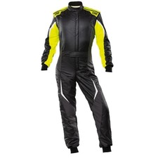 Combinaison de course OMP Racing Tecnica Evo Racing (FIA) noir jaune - taille 52