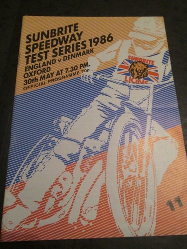 Programme speedway match - speedway,