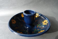 Bougeoir en terre cuite émaillée Poterie d'Annecy Saint-Jorioz