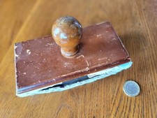 Ancien Tampon Buvard à Bascule en Bois - Années 50/60