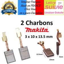 Lot 2 balais Charbons   MAKITA  CB440  Perçeuse Visseuse 3 x 10 x 13.5 mm