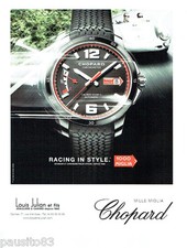 PUBLICITE ADVERTISING 066  2015  Chopard  montre racing Mille Miglia chronometer