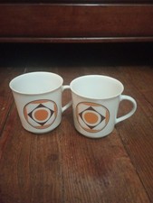  tasses à café  2 Tasses porcelaine Winterling Bavaria vintage années 70