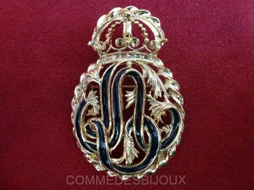Broche arabesque couronne - "arabesque, couronne"