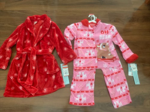Girls holiday rudolph pajama - holiday,