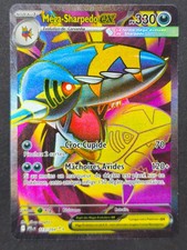 Carte Pokémon Méga-Sharpedo EX 113/094 Full Art Flammes Fantasmagoriques NEUVE