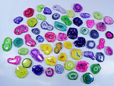 Lot de pierres précieuses en vrac en agate solaire naturelle druzy mélange mu...