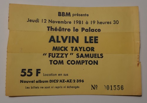 Ticket billet place concert - billet,