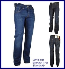 Jeans Levis 504 Droits Pour Homme Regular W29 W30 W31 W32 Bleu