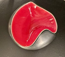 CENDRIER -VIDE POCHE EN CERAMIQUE BICOLORE 50S