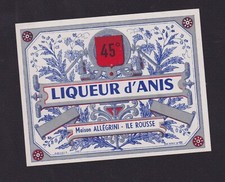 Ancienne étiquette  Alcool