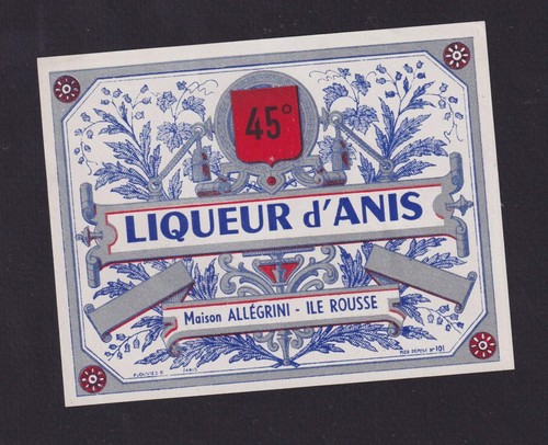 Ancienne étiquette alcool - étiquette,