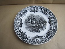 ASSIETTE BATAILLE DU SOMO SIERRO NAPOLEON BONAPARTE 30 /11 / 1808 KERAMIS B . F