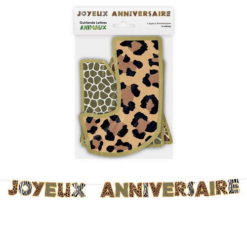 Guirlande anniversaire peau - guirlande,