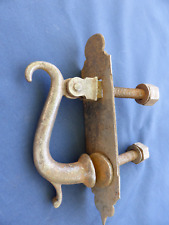 Heurtoir marteau de porte Pendeloque sur plaque Porte d'entrée Ht 17 cm