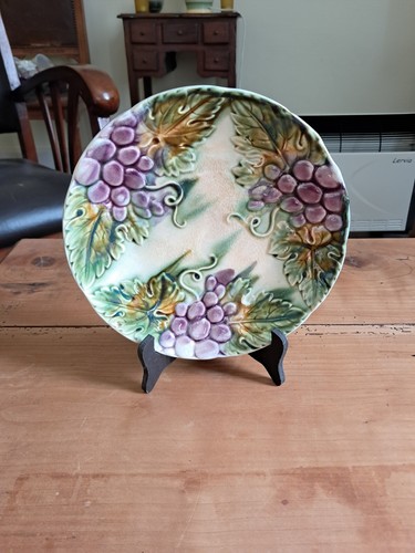 Ancienne assiette barbotine - ancienne,
