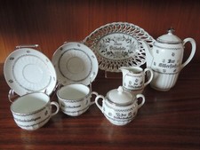 ARZBERG Bavaria, mariage en argent - service, 7 pièces, 1937 - 1946