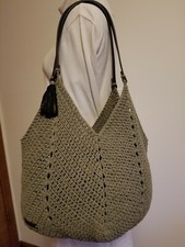 Handmade, Crochet, Cotton Tote