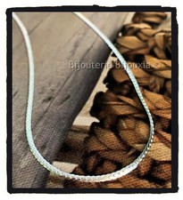 Collier Fin Maille Anglaise 45 cm Argent Massif 925/000 Bijoux Femme