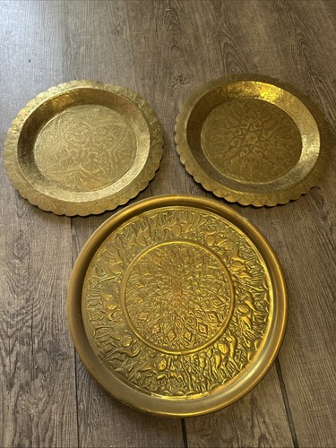 Plateaux vintage cuivre ou - plateaux,