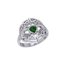 Irlandais Claddagh Bague 925