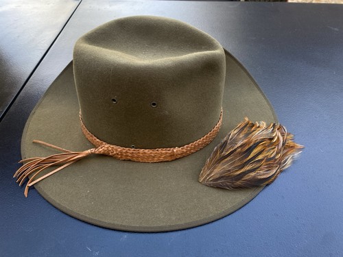 Akubra men green wide brim - wide,