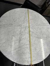Round White Marble Dining