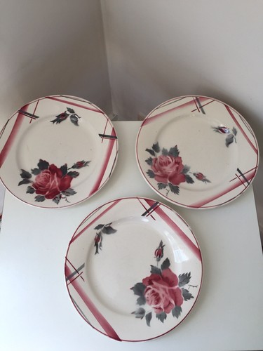 Assiettes terre fer digoin - terre, de
