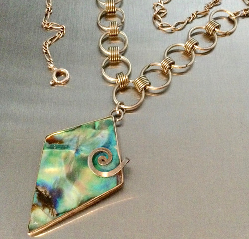 Ancien collier argent massif - ancien,