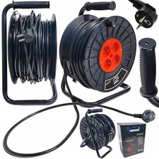 RALLONGE DE CONSTRUCTION ENROULEUR POUR JARDIN 50M 3x2.5 BANDE DE CÂBLE SUR ENRO